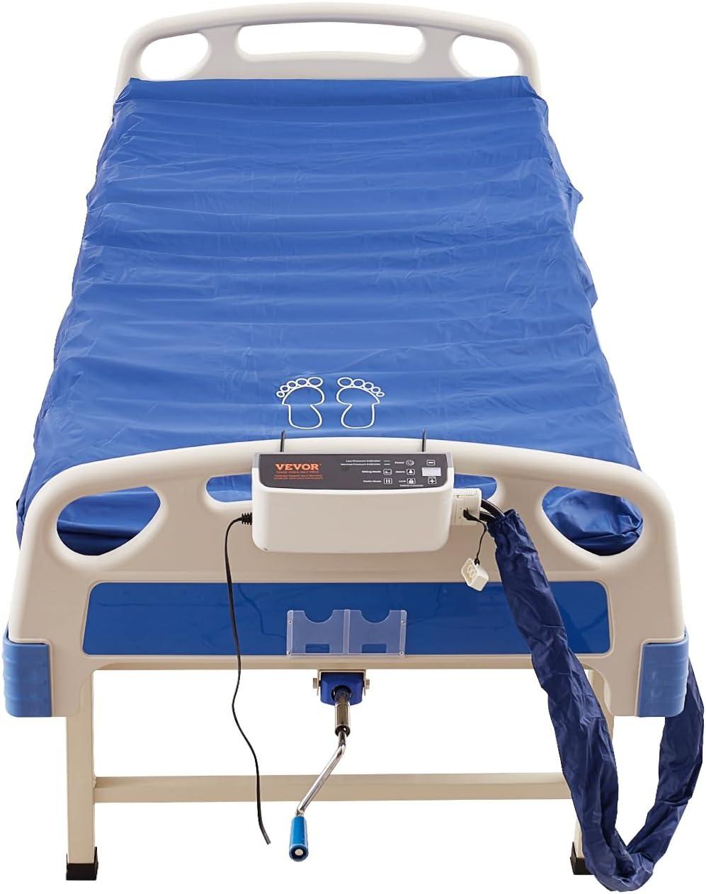 Blue Nylon TPU Dual-Layer Alternating Pressure Mattress with Electric Pump