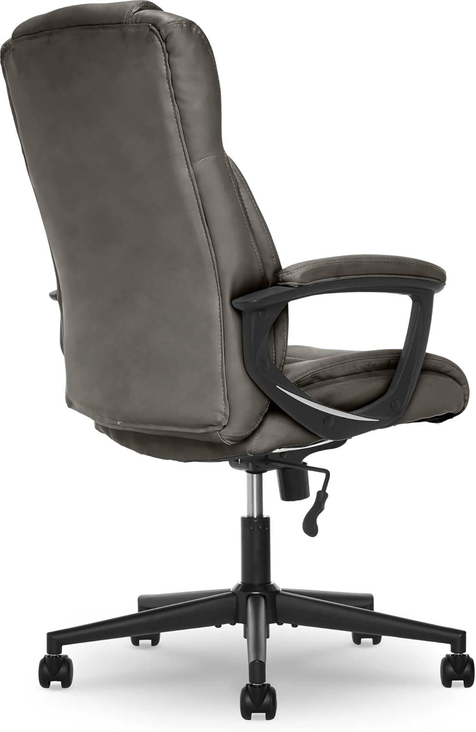 Serta Connor Office Chair Gray Bonded Leather