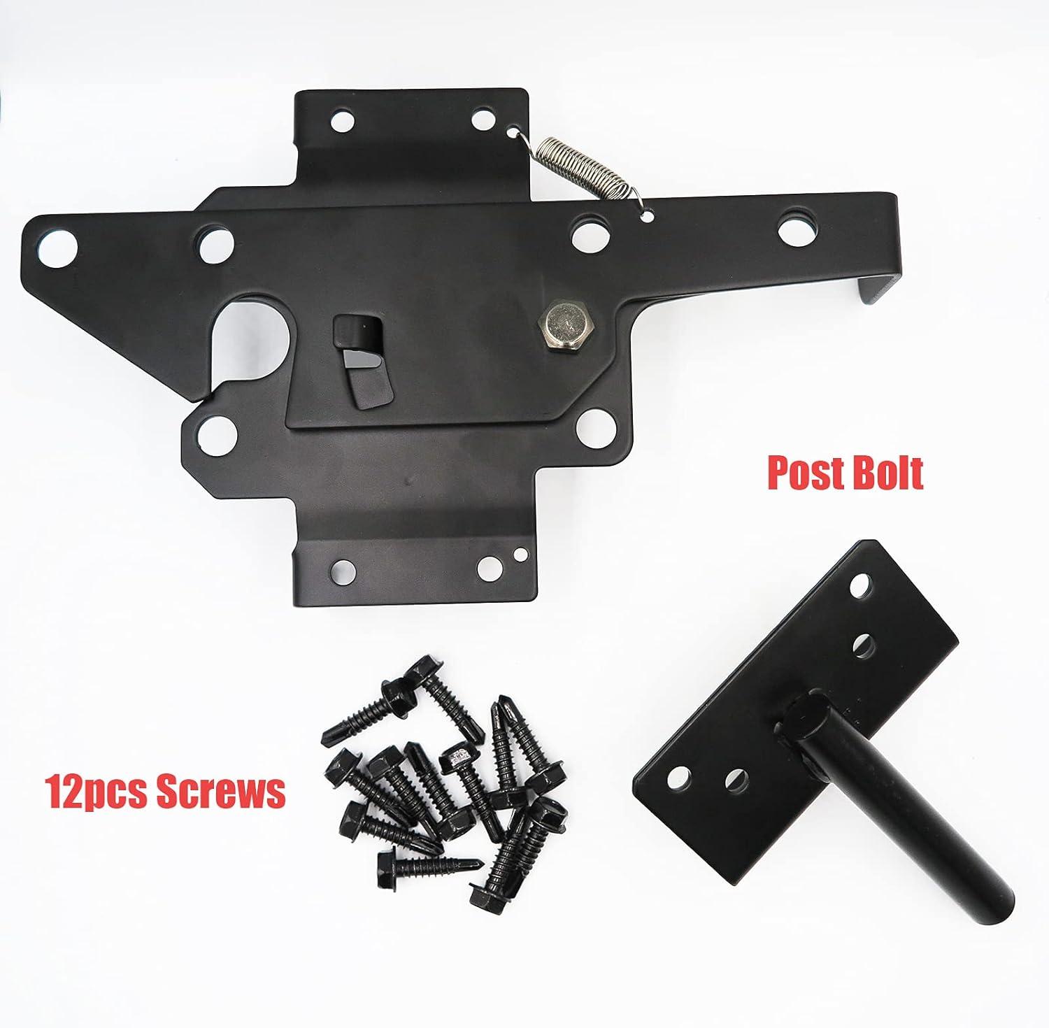 Heavy Duty Black Powder Coated Steel Gate Latch