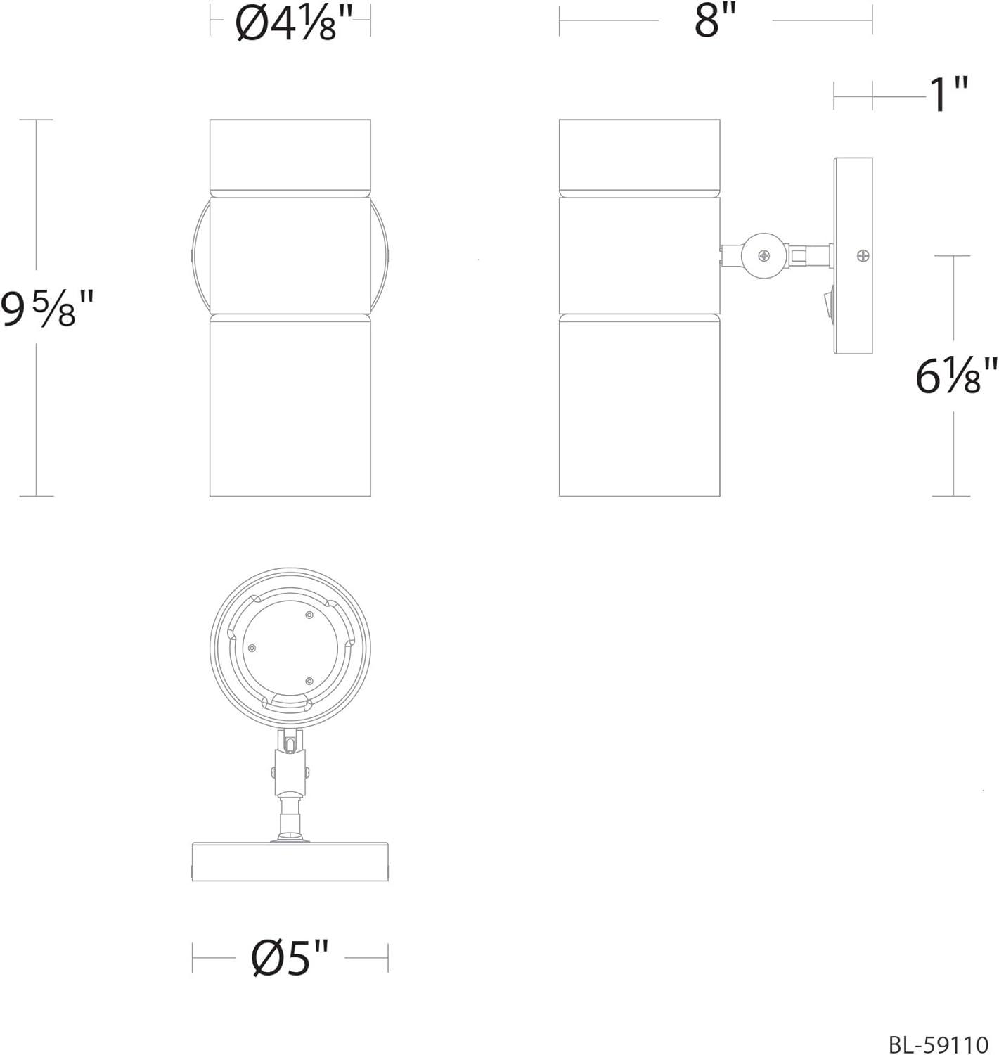 Pencil Skirt Aluminum LED Swing Arm Sconce