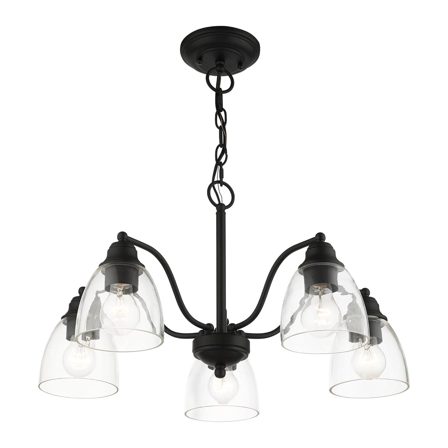 Livex Lighting Montgomery 5 - Light Chandelier in  Black