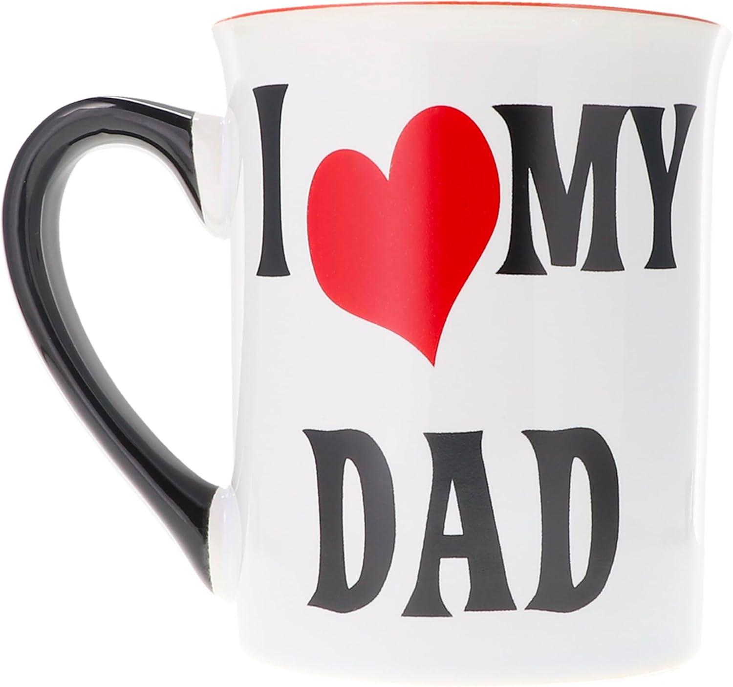 I Love My Dad White Ceramic 16oz Coffee Mug