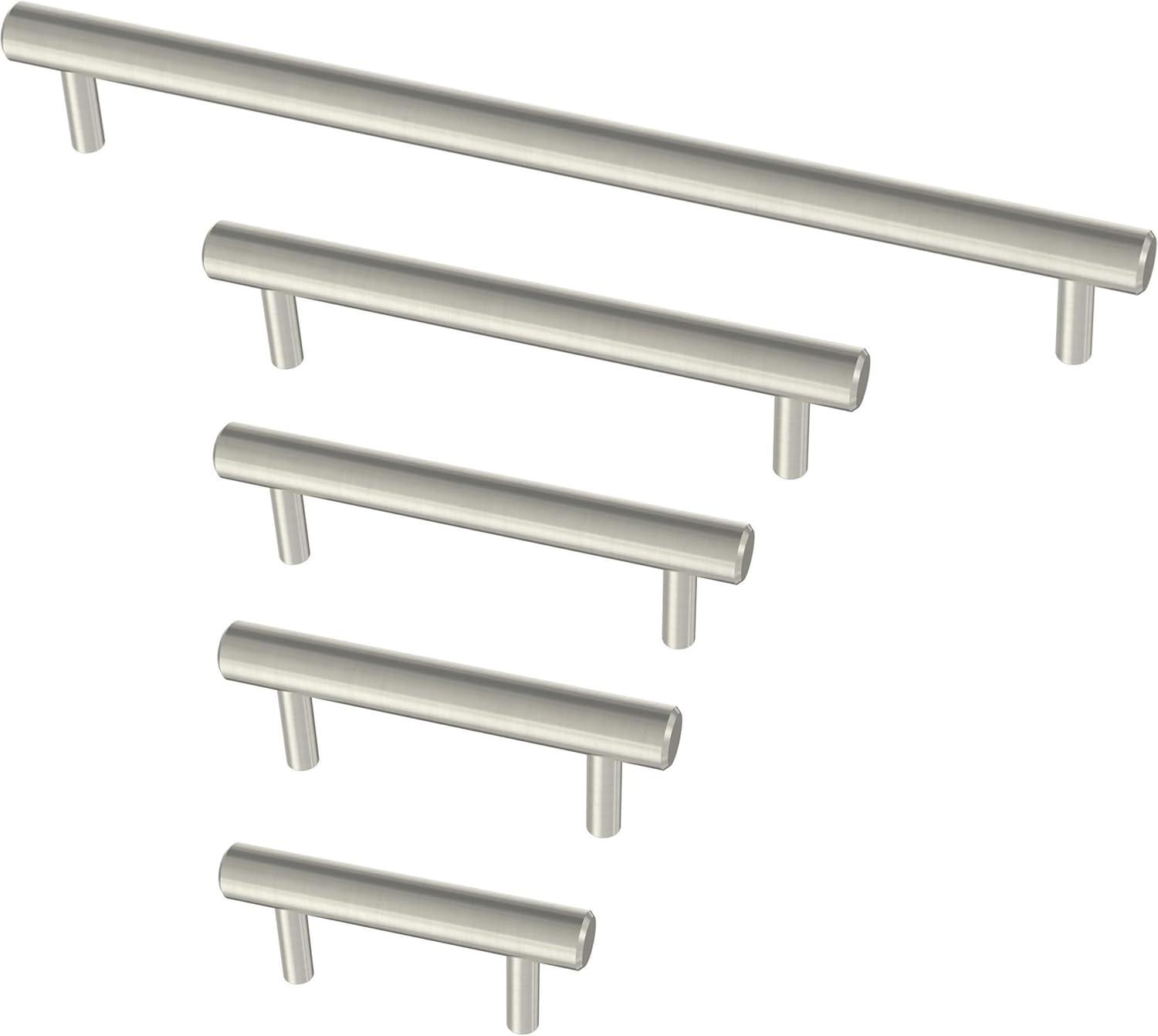 Oversized Stainless Steel Bar Cabinet Pull with Mounting Hardware