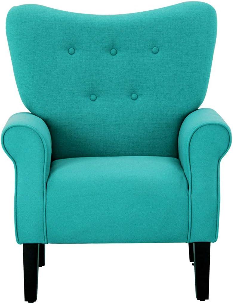 BELLEZE Accent Chair Armchair for Living Room - Allston (Mallard Teal)