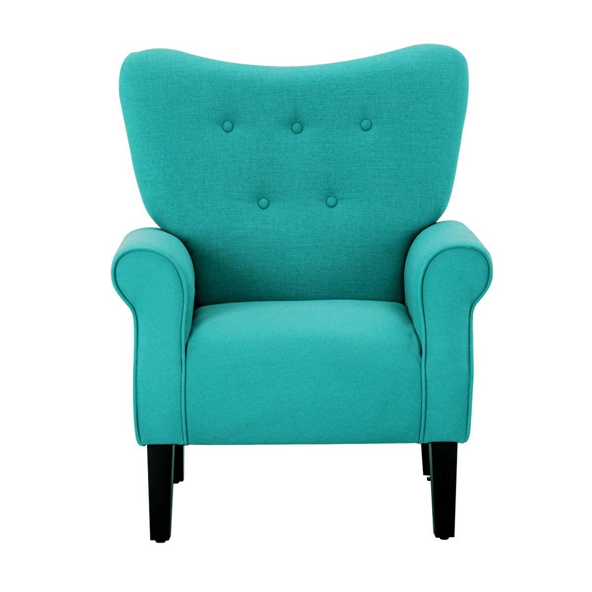 BELLEZE Accent Chair Armchair for Living Room - Allston (Mallard Teal)