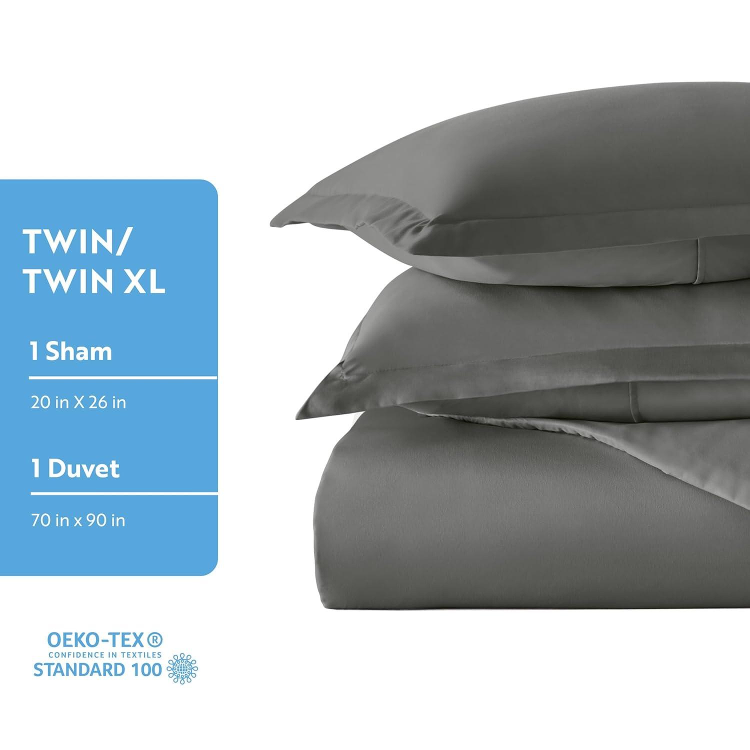 Linen Market Duvet Cover King Size (Gray) - Experience Hotel-Like Comfort with Unparalleled Softness, Exquisite Prints & Solid Colors for a Dreamy Bedroom – King Duvet Cover Set with 2 Pillow Shams