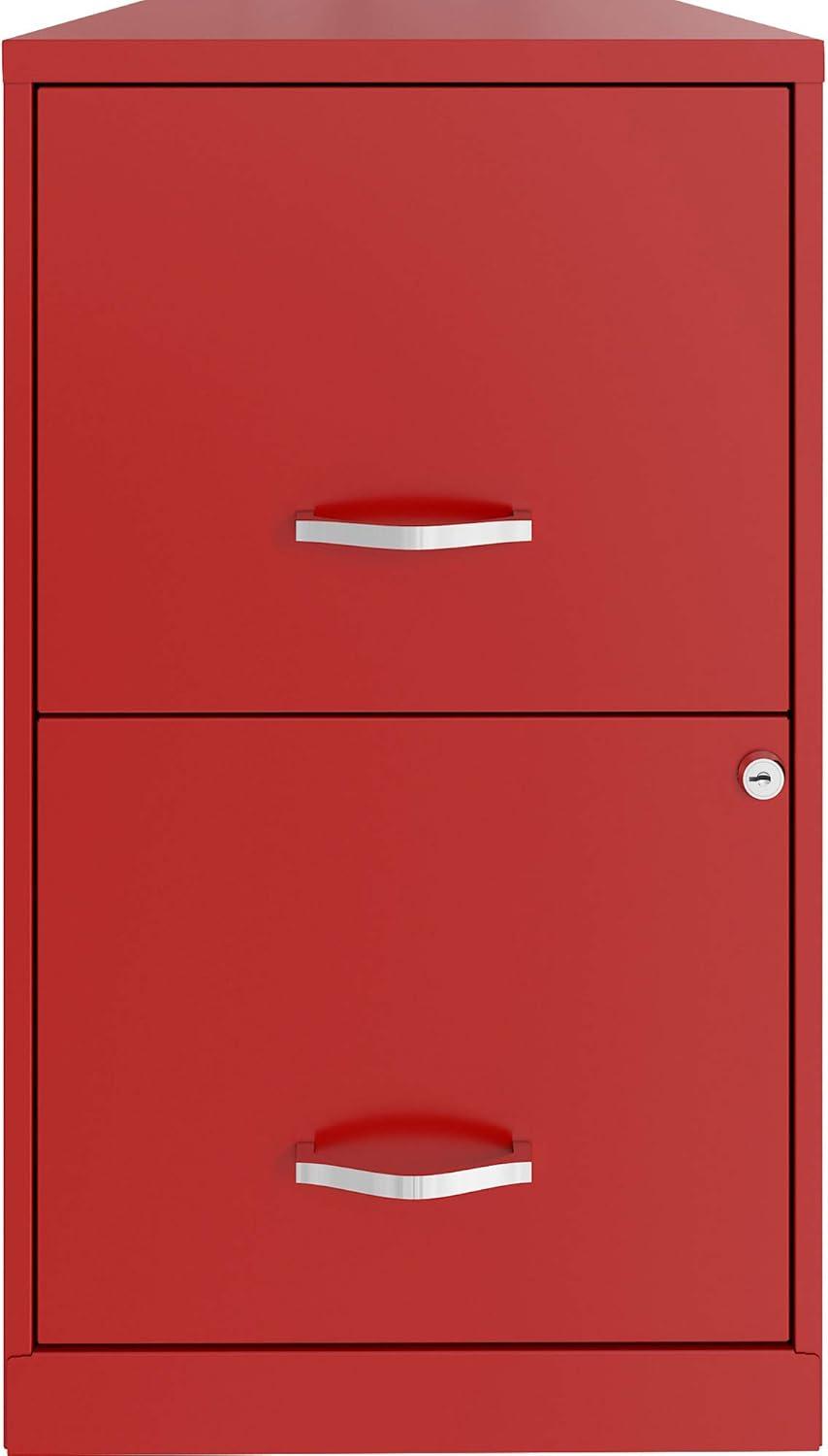 Lorell LLR14341RD 18 in. 2 File Cabinet Drawer - Red & Baked Enamel