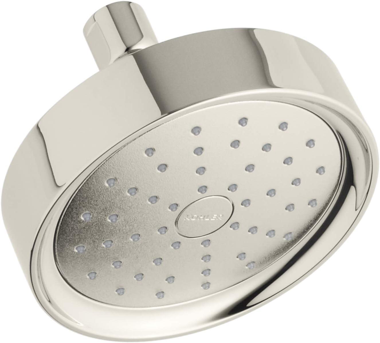 Polished Nickel Single-Function Wall Mounted Showerhead