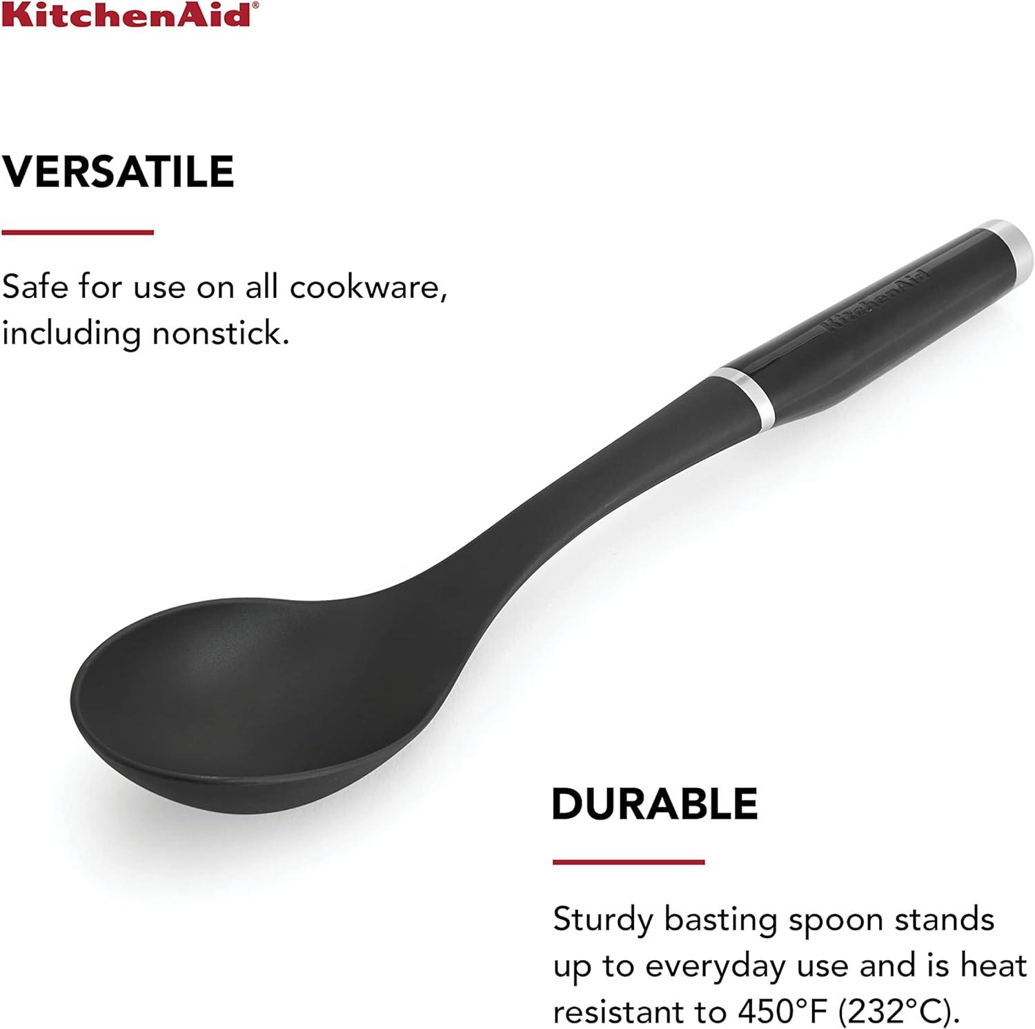 Black Nylon Heat-Resistant Basting Spoon