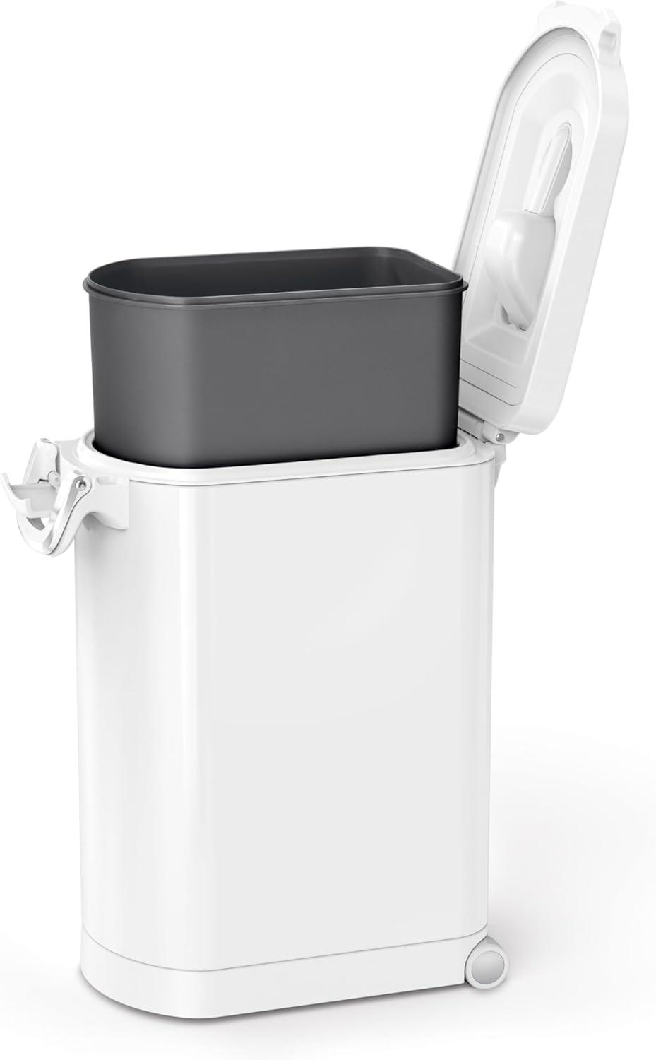 simplehuman Pet Food Storage Container Stainless Steel for Dog Food, Cat Food, and Bird Feed