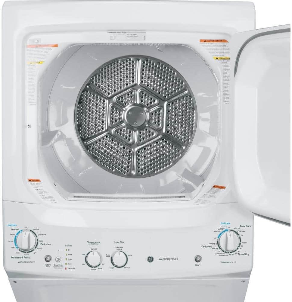 GE Appliances 3.8 cu. ft. Washer and 5.9 cu. ft. Electric Dryer Laundry Center GUD27ESSMWW