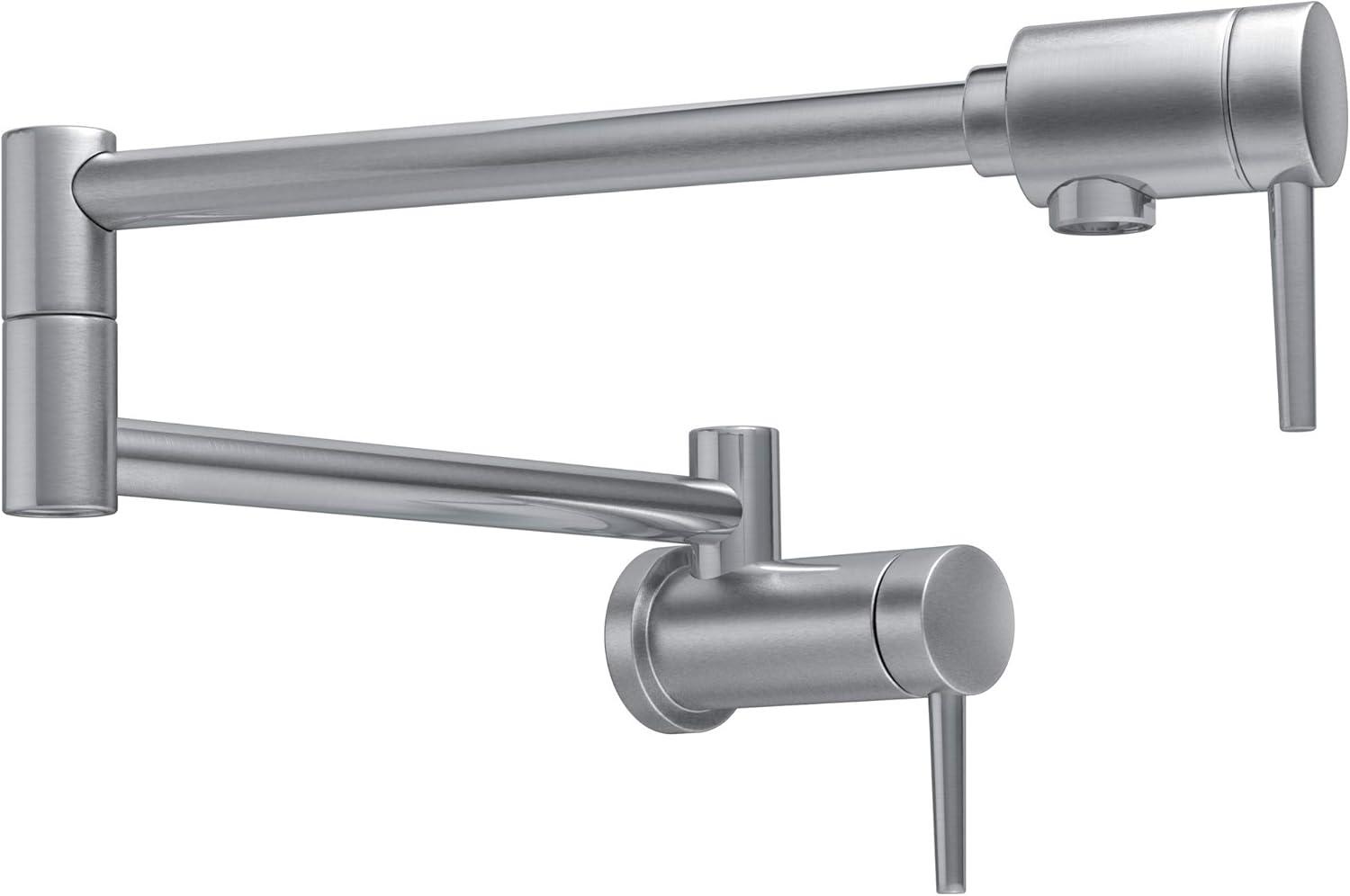 Contemporary Pot Filler Faucet, Wall Mount Pot Filler Kitchen Faucet