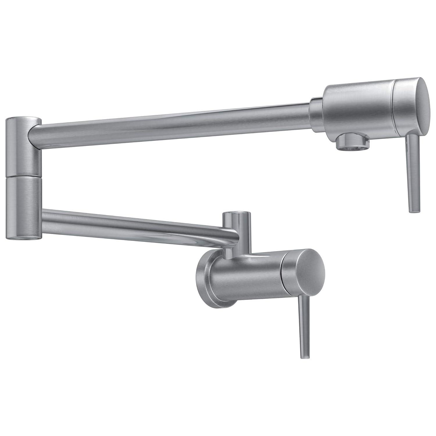 Contemporary Pot Filler Faucet, Wall Mount Pot Filler Kitchen Faucet