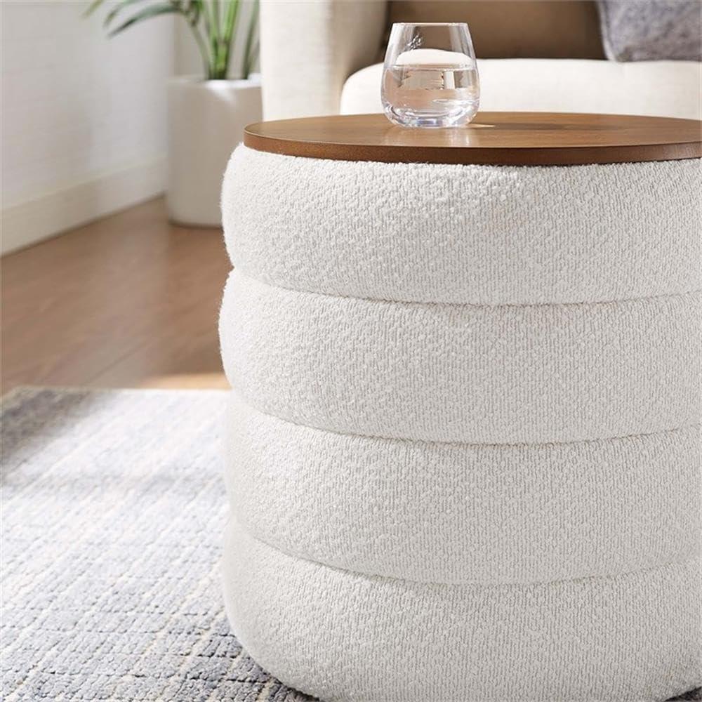 Modway Modway Mezzo 17.3" Wide Round Storage Ottoman