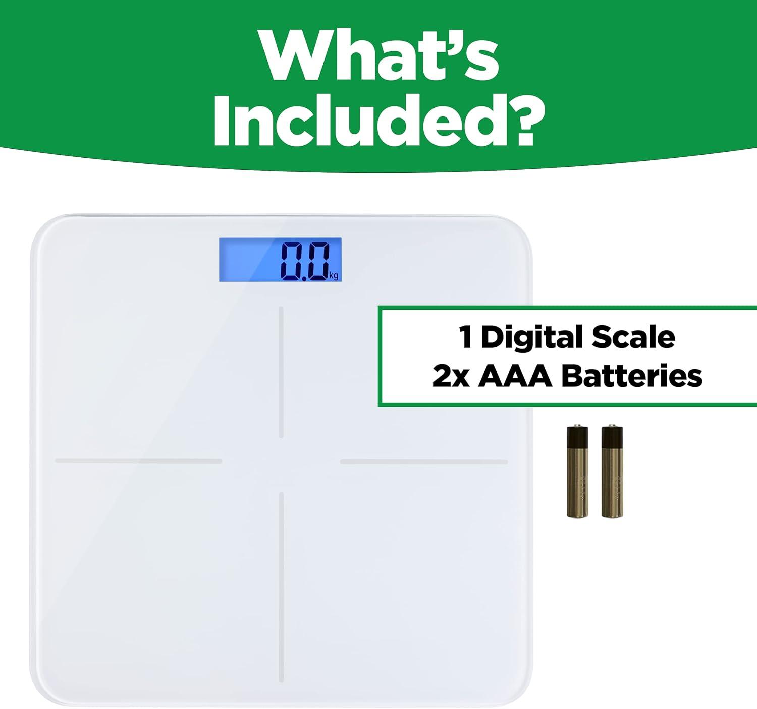Prominence Home Ultra Thin, White Scale with Easy To Read LCD Display - Auto Step On
