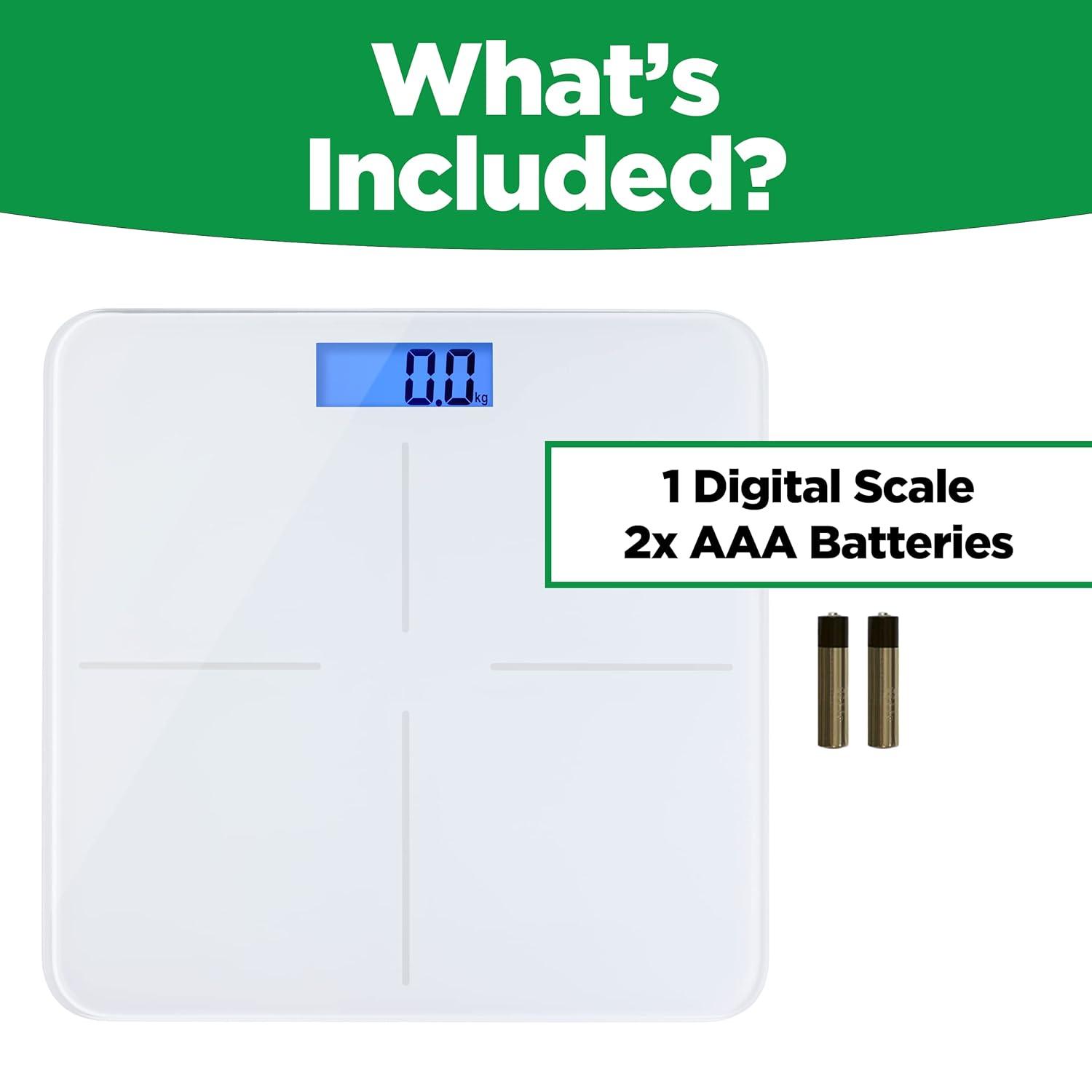 Prominence Home Ultra Thin, White Scale with Easy To Read LCD Display - Auto Step On
