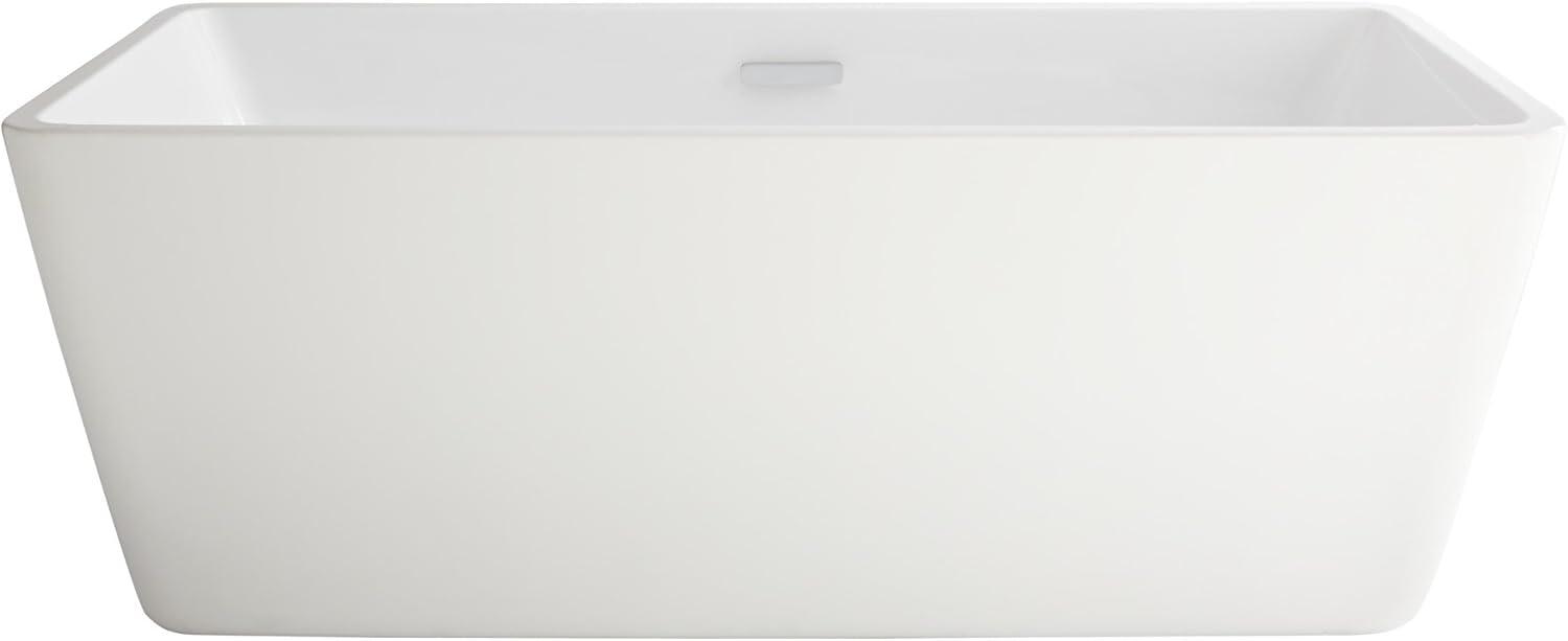 American Standard Sedona 63 in x 30 in Loft Freestanding Bathtub In White