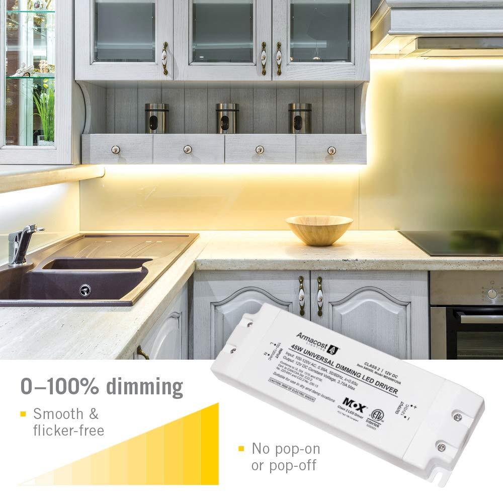 Universal Dimmable LED Driver 12V DC, 45W Electronic Transformer