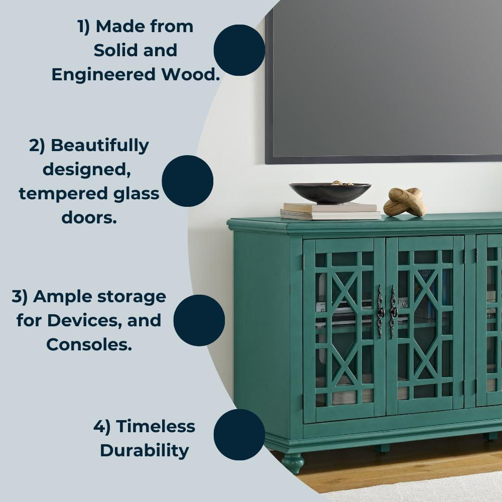 Martin Svensson Home Jules 63" TV Stand Teal Green Finish