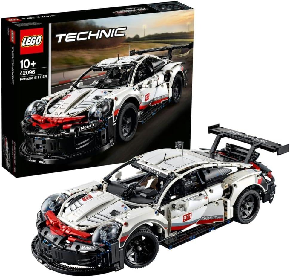 LEGO Technic Porsche 911 RSR Race Car Model Building Kit 42096, Advanced Replica, Exclusive Collectible Set, Gift for Kids, Boys & Girls