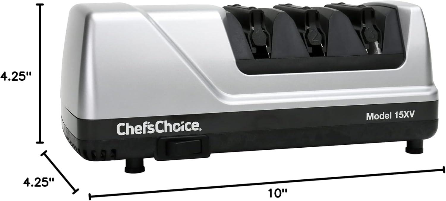 Chef'sChoice Chef'sChoice Model 15XV Professional Electric Knife Sharpener, 3-Stage 15-Degree Trizor