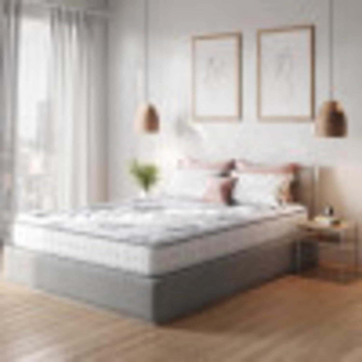 Full White Hybrid Innerspring Gel Memory Foam Mattress