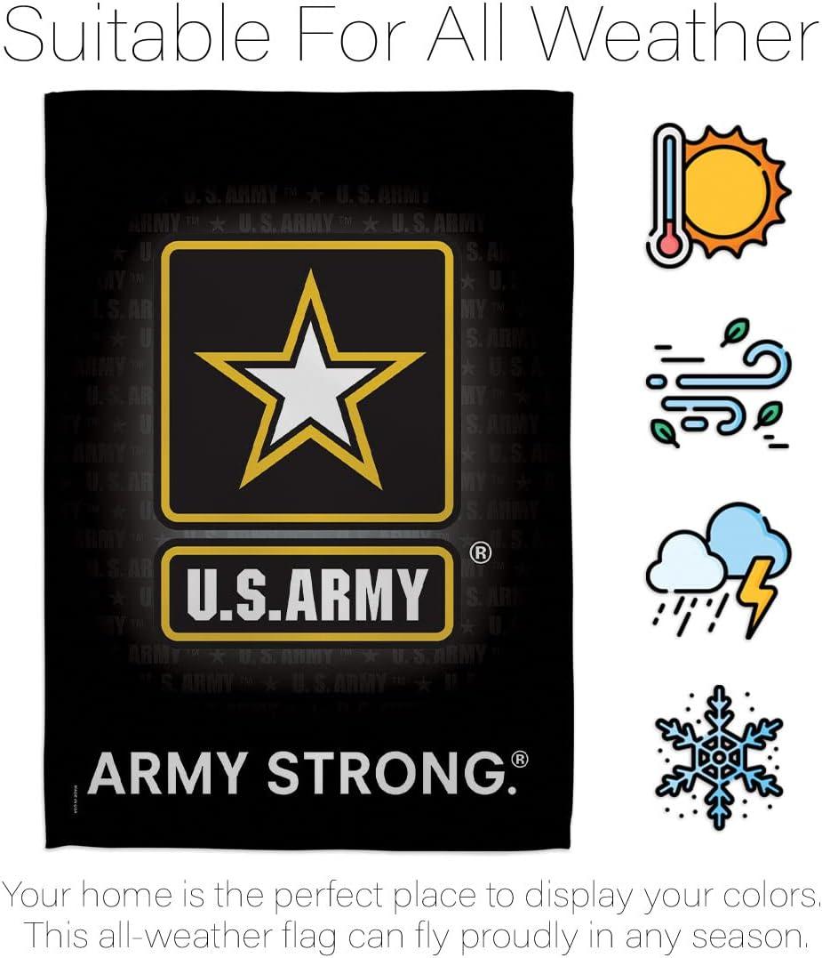 Breeze Decor 58061 Military U.S. Army 2-Sided Impression Garden Flag - 13 x 18.5 in.