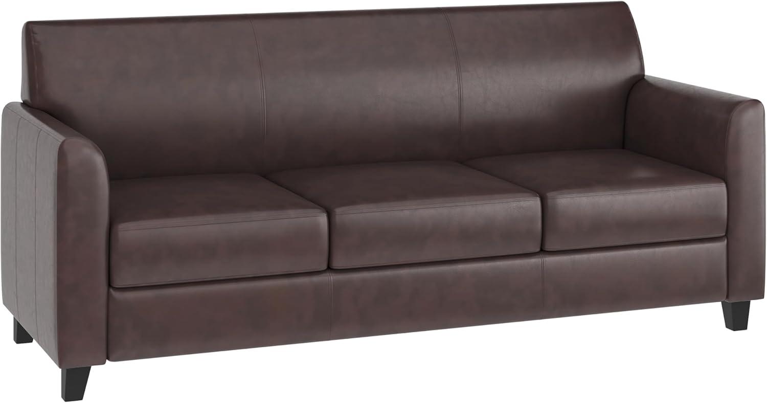 HERCULES Diplomat Series LeatherSoft Sofa with Clean Line Stitched Frame