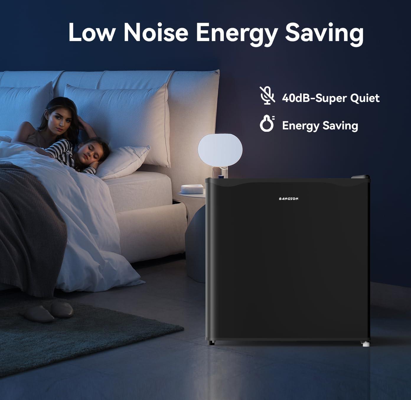 BANGSON BANGSON 1.6 Cu.Ft Mini Fridge With Freezer US-BSR-008