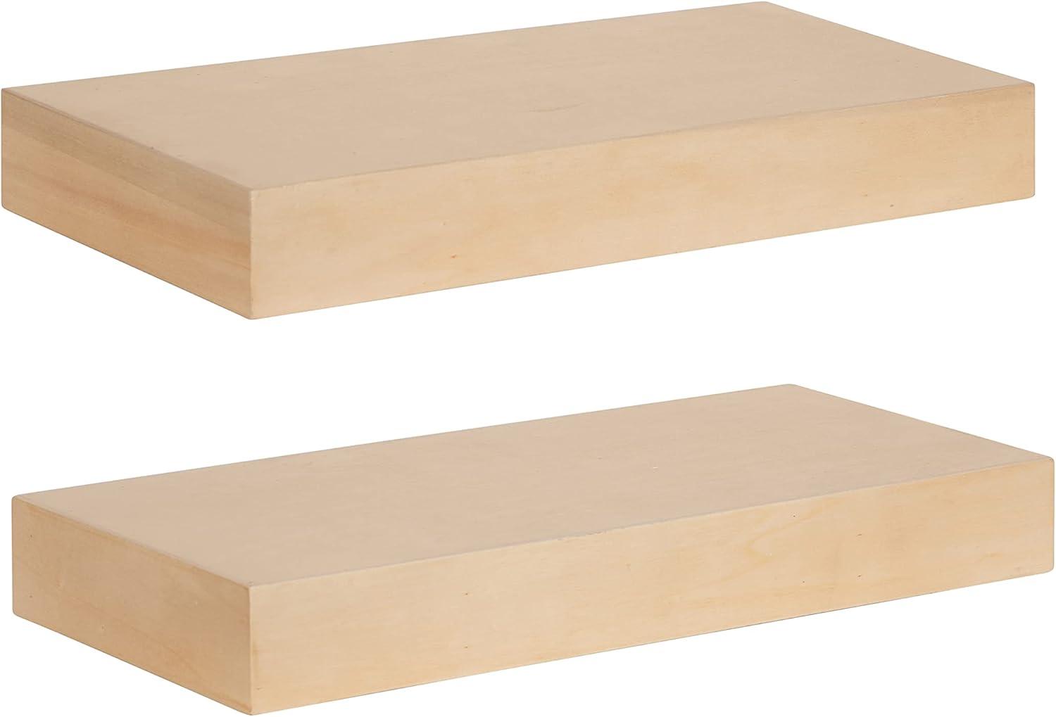 Kate and Laurel Havlock Wood Shelf Set