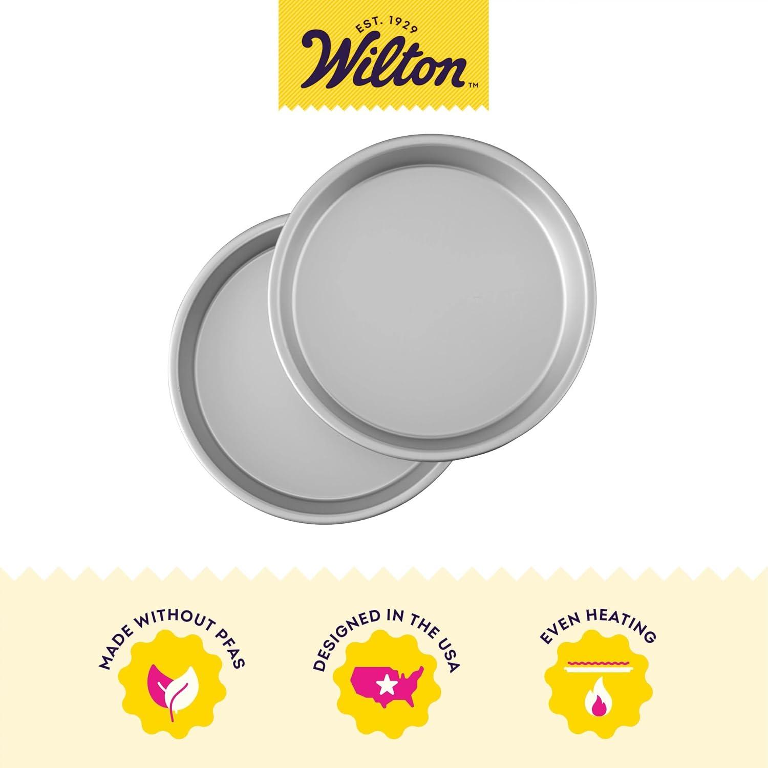 Wilton Performance Pans Aluminum 9-Inch Round Cake Pans, 2-Piece Set