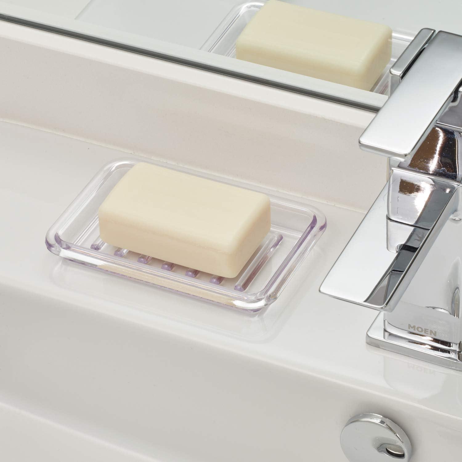 iDesign Royal Rectagular Soap Saver Holder, 3.5" x 5.25", Clear