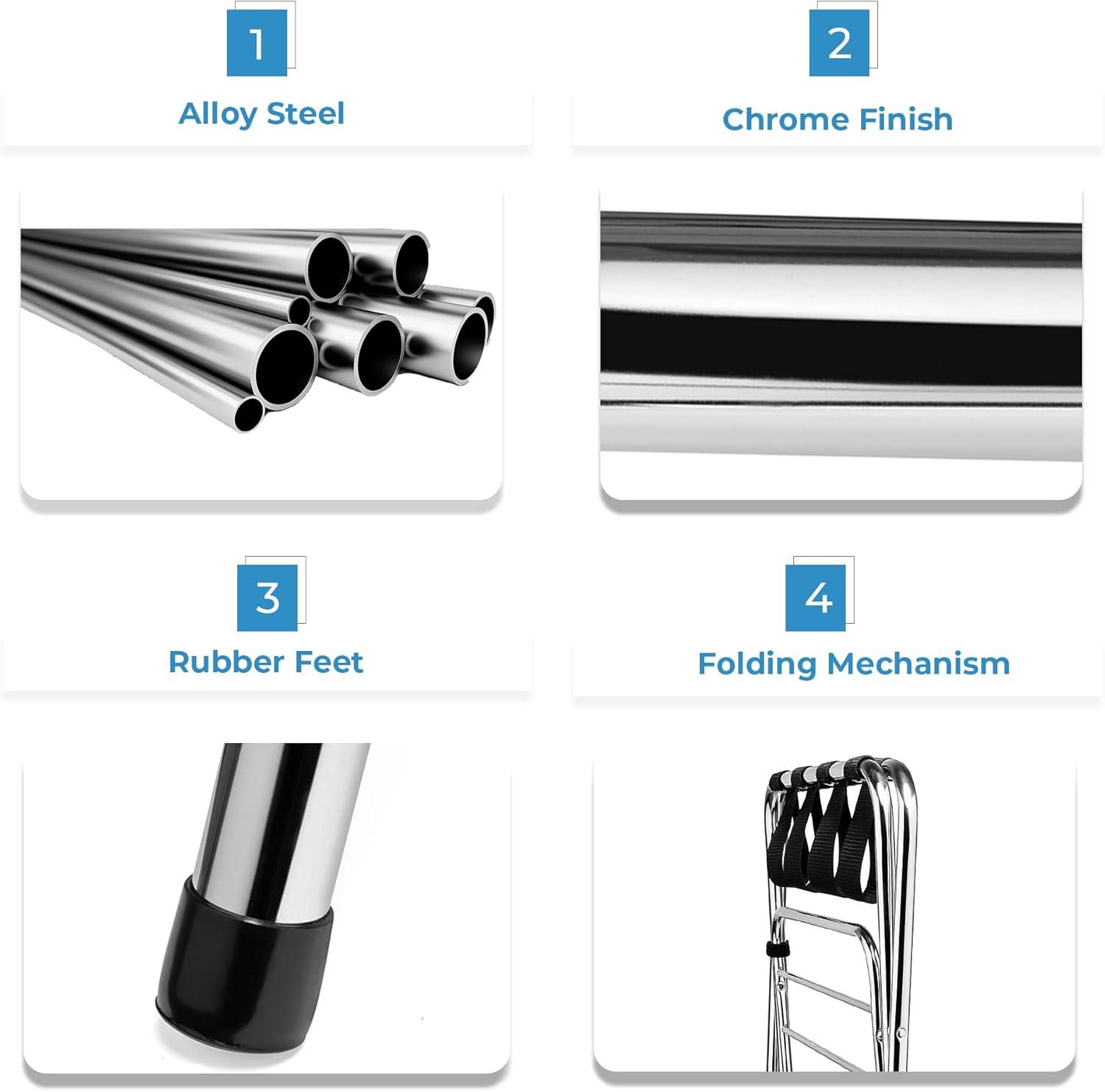 Folding Metal Luggage Rack