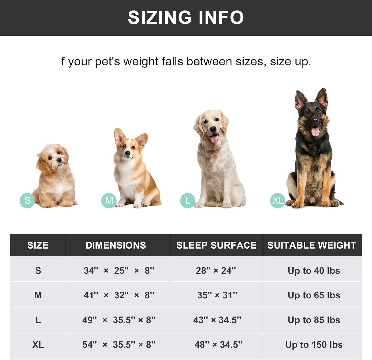 Tucker Murphy Pet™ 49 inches Dog Bed Cot for Large Dogs, Outdoor Raised Dog Bed