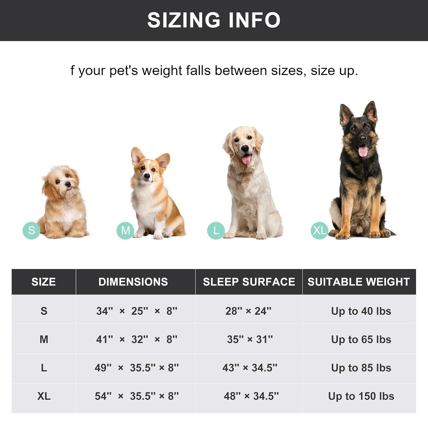 Tucker Murphy Pet™ 49 inches Dog Bed Cot for Large Dogs, Outdoor Raised Dog Bed