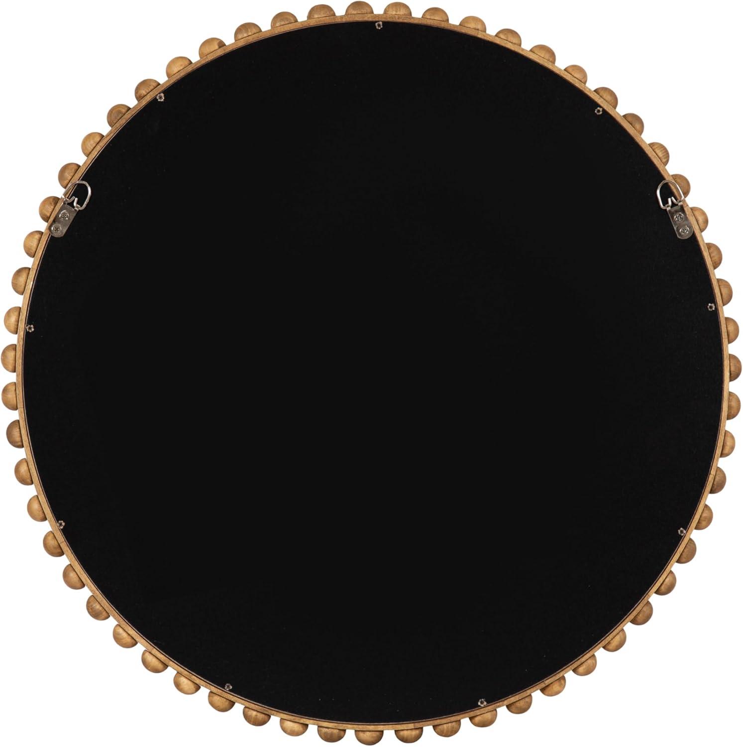 Kate & Laurel All Things Decor 24"x24" Beadbrook Round Wall Mirror