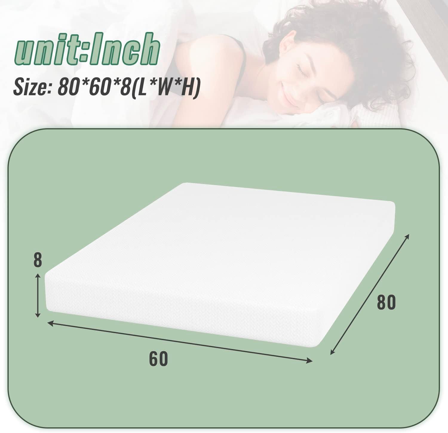 Twin White Gel Memory Foam Adjustable Bed Mattress