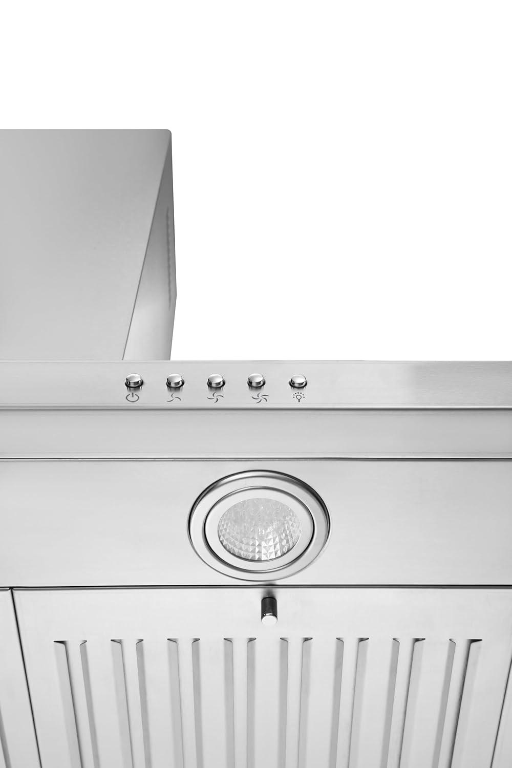Blue Ocean 30" Stainless Steel 760 CFM Convertible Island Range Hood