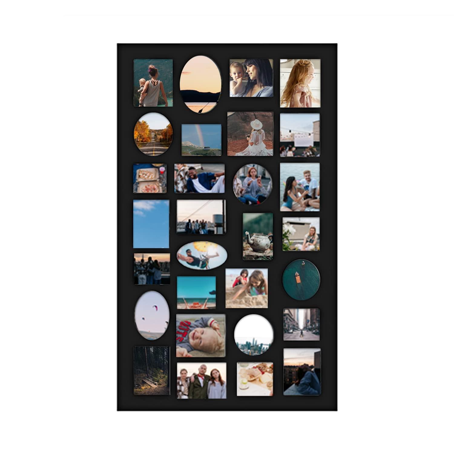 Adeco Trading Black Solid + Manufactured Wood Picture Frame