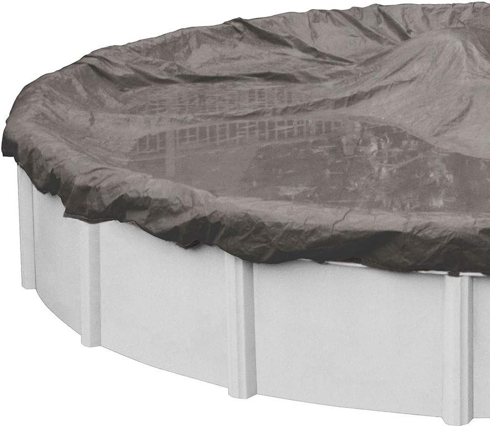 24' Round Gray Polyethylene Winter Pool Cover