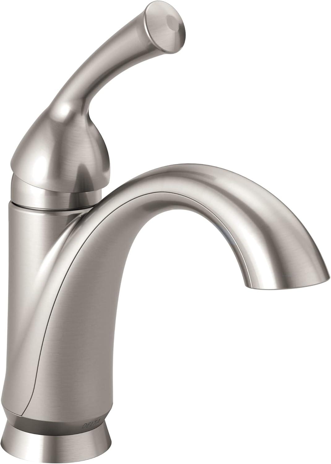 Haywood Single Hole Bathroom Faucet with Drain Assembly, Single Handle Bathroom Sink Faucet