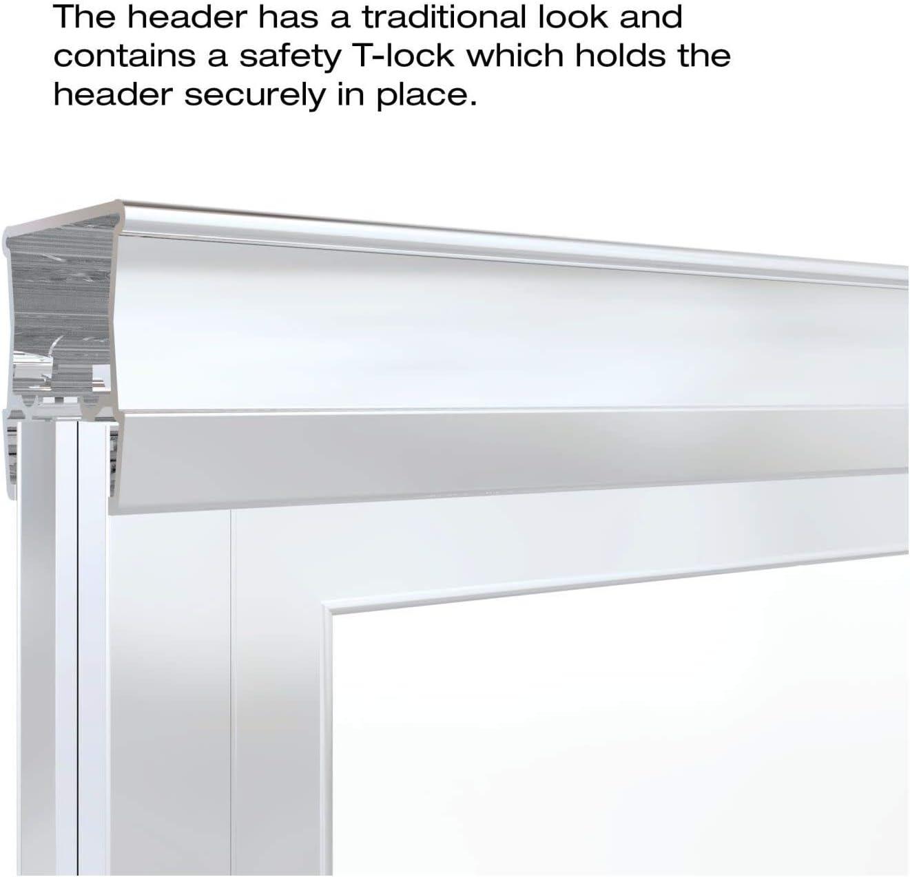 Basco Deluxe 71.5" High x 59" Wide Bypass Framed Shower Door with Clear Glass