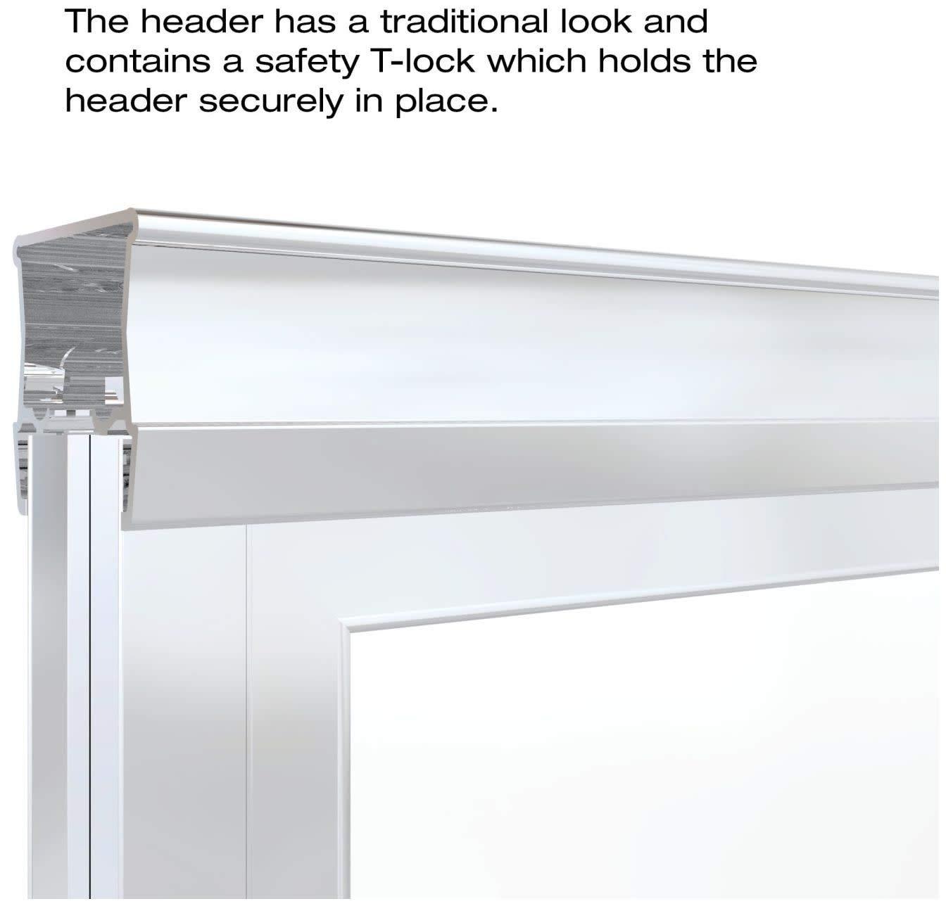 Basco Deluxe 71.5" High x 59" Wide Bypass Framed Shower Door with Clear Glass