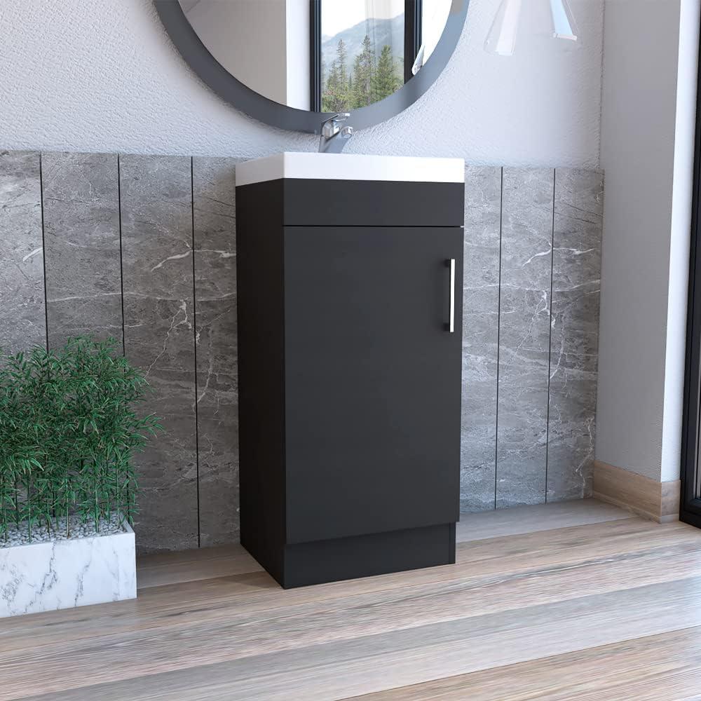 Depot E-Shop Bathroom Vanity, Single Door Cabinet