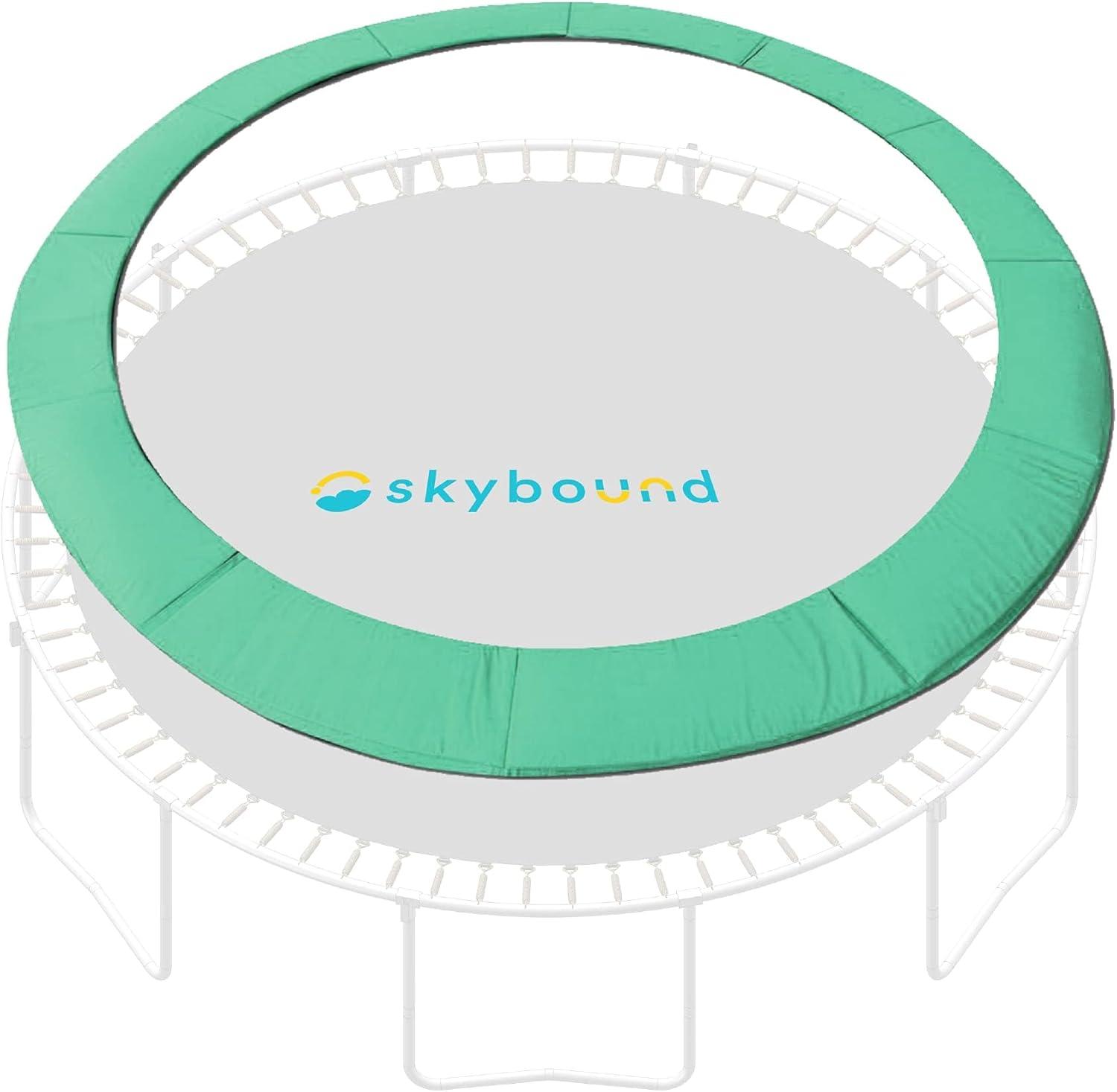 SkyBound Universal Trampoline Safety Pad,Round Trampoline Spring Cover for 15Ft Trampoline Frame Fits up to 8" Springs - Orange