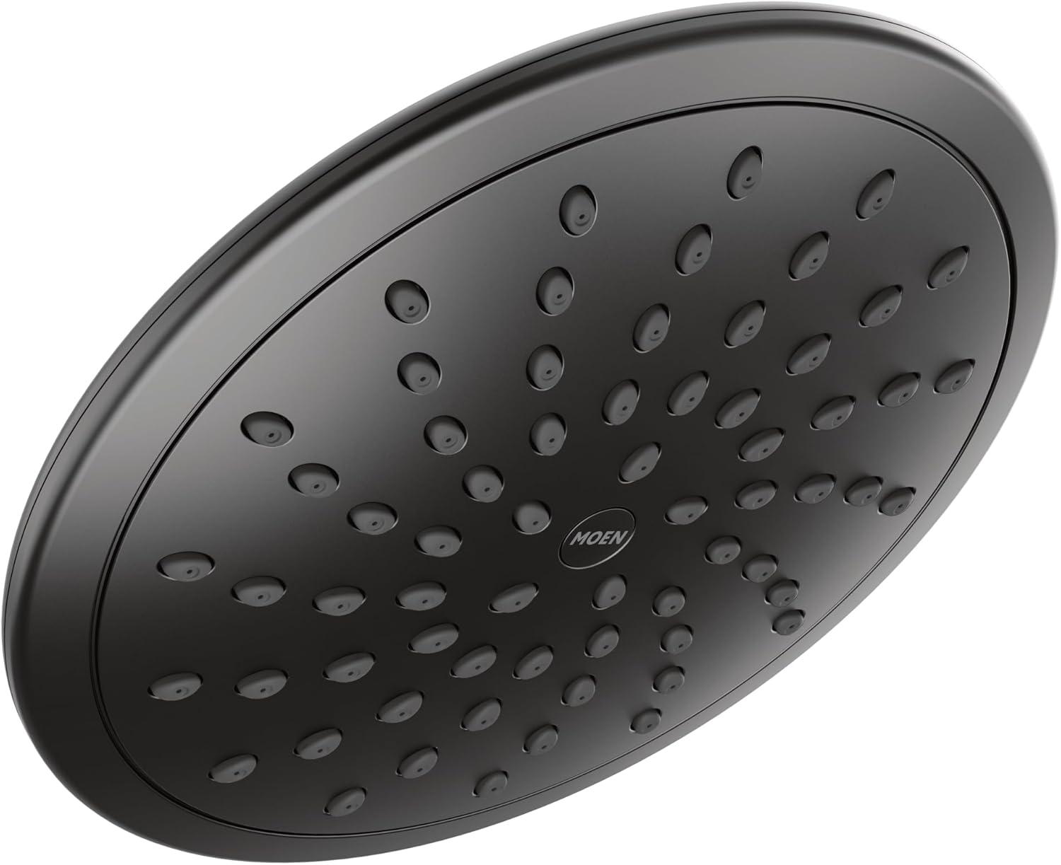 Moen Wide Round Rain Shower Head for Bathroom with 2 GPM High-Pressure Rainfall Spray