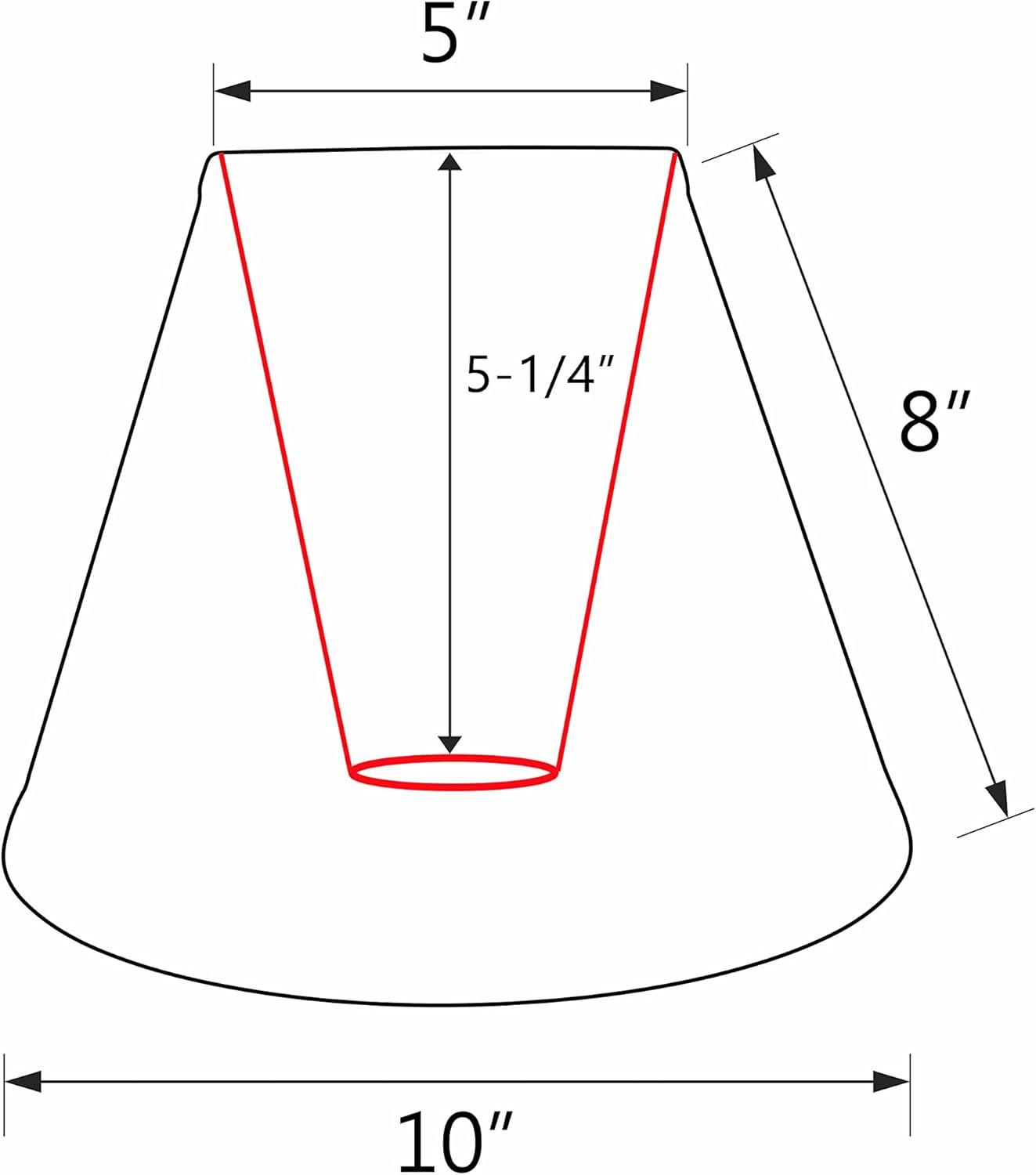Aspen Creative 58927 Transitional Hardback Empire Shape UNO Construction Lamp Shade in Light Blue, 10" Wide (5" x 10" x 8")