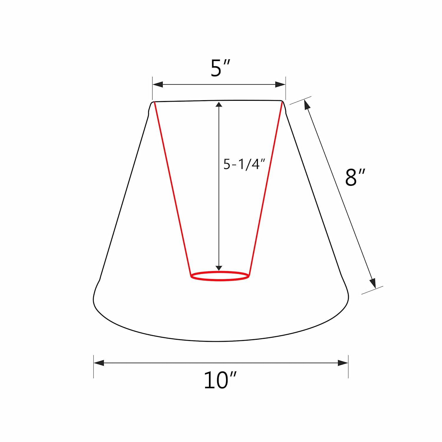 Aspen Creative 58927 Transitional Hardback Empire Shape UNO Construction Lamp Shade in Light Blue, 10" Wide (5" x 10" x 8")