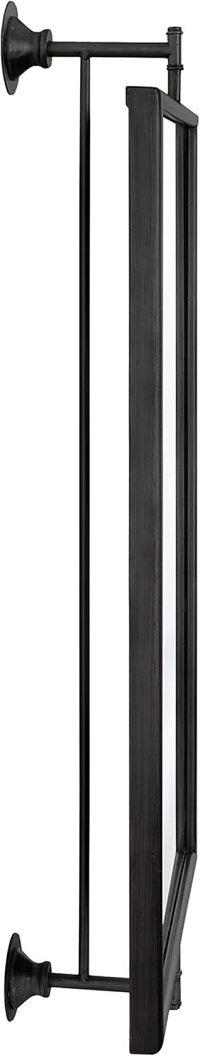 24"x40" Darbridge Rectangle Pivot Mirror Black - Kate & Laurel All Things Decor: Traditional Style, Wall Mounted, Includes Hardware