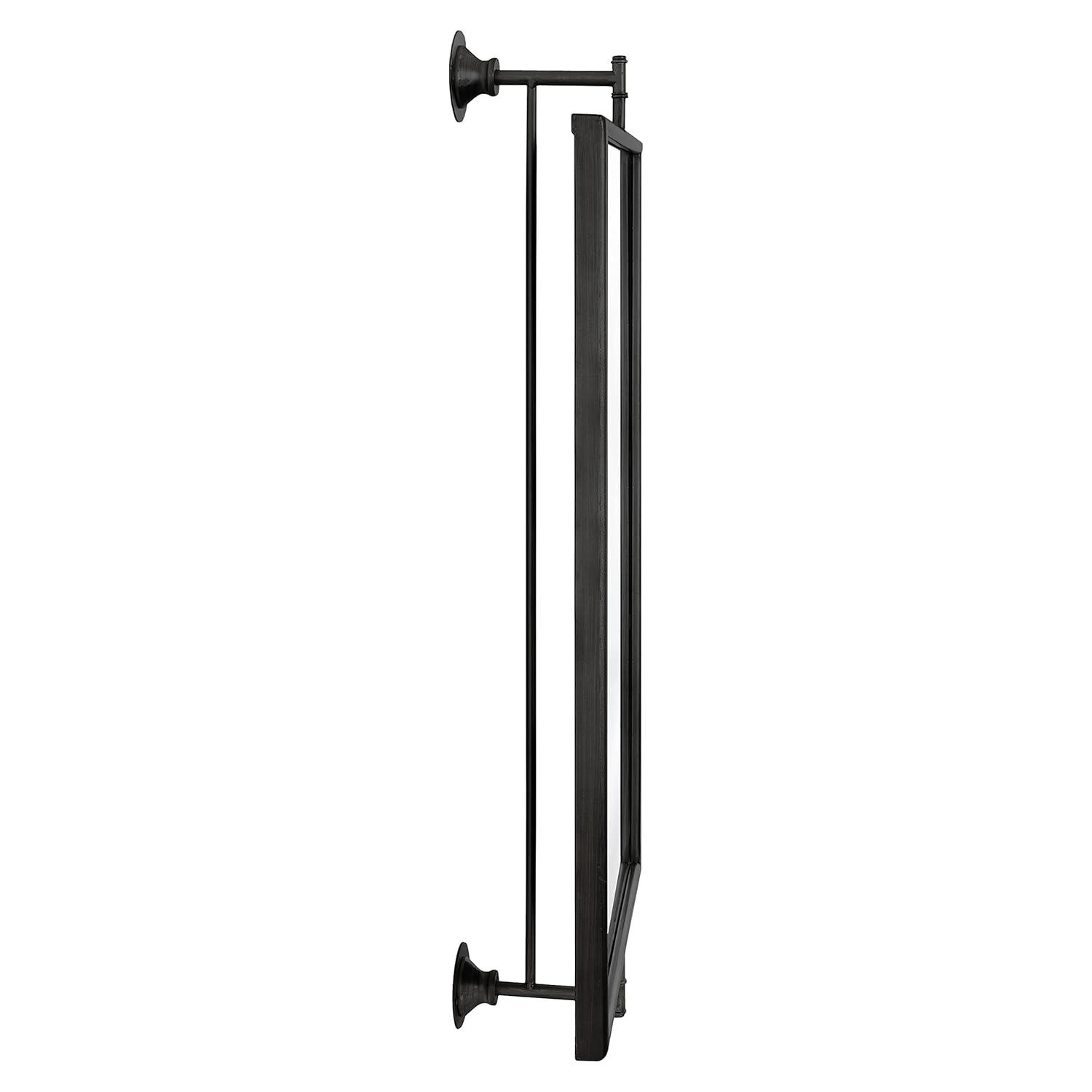 24"x40" Darbridge Rectangle Pivot Mirror Black - Kate & Laurel All Things Decor: Traditional Style, Wall Mounted, Includes Hardware